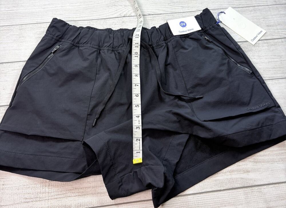 Outdoor Voices Women’s RecTrek Shorts Bio Anti Odor Black Size XXL - Picture 1 of 8